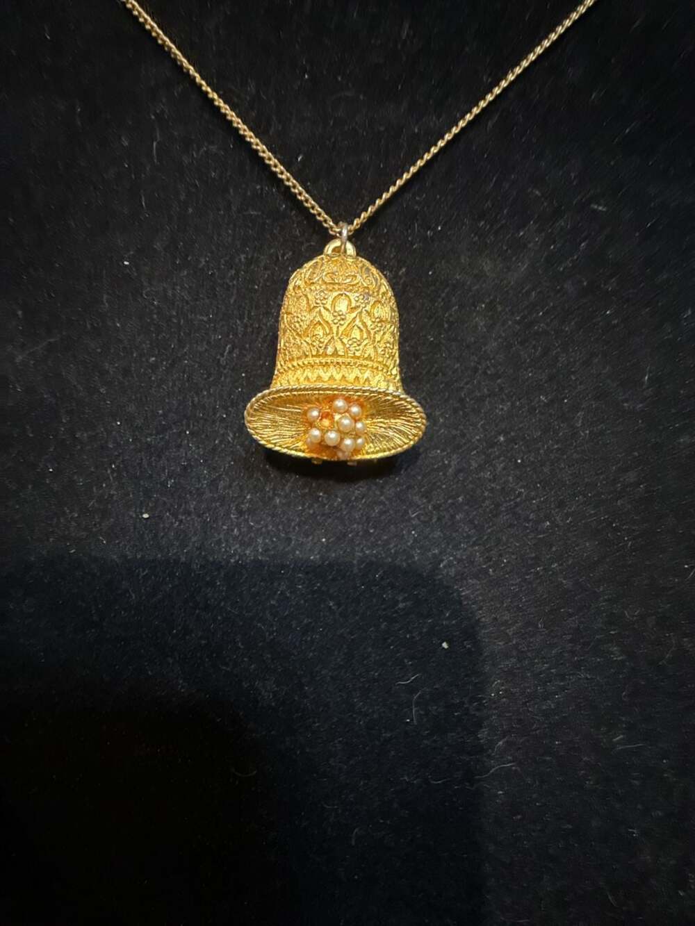 Vivian’s Woodard Bell Locket necklace